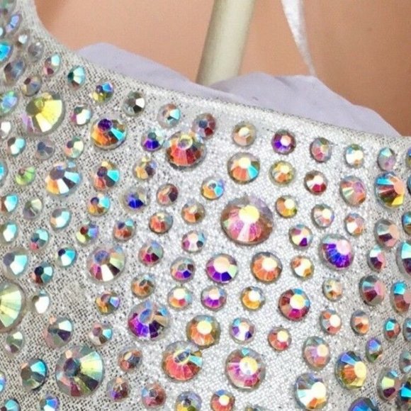 Lauren Lorraine LIZZY New Crystal Jewel Flats Shoe BLACK Women's 5.5 NIB Last! - Picture 10 of 11